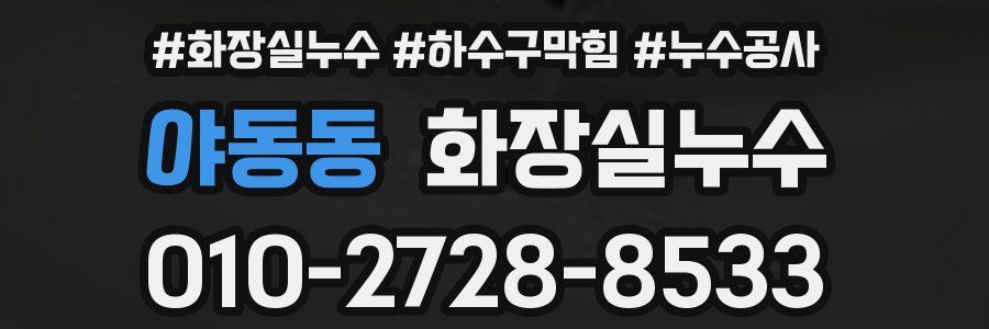 야동동 누수탐지