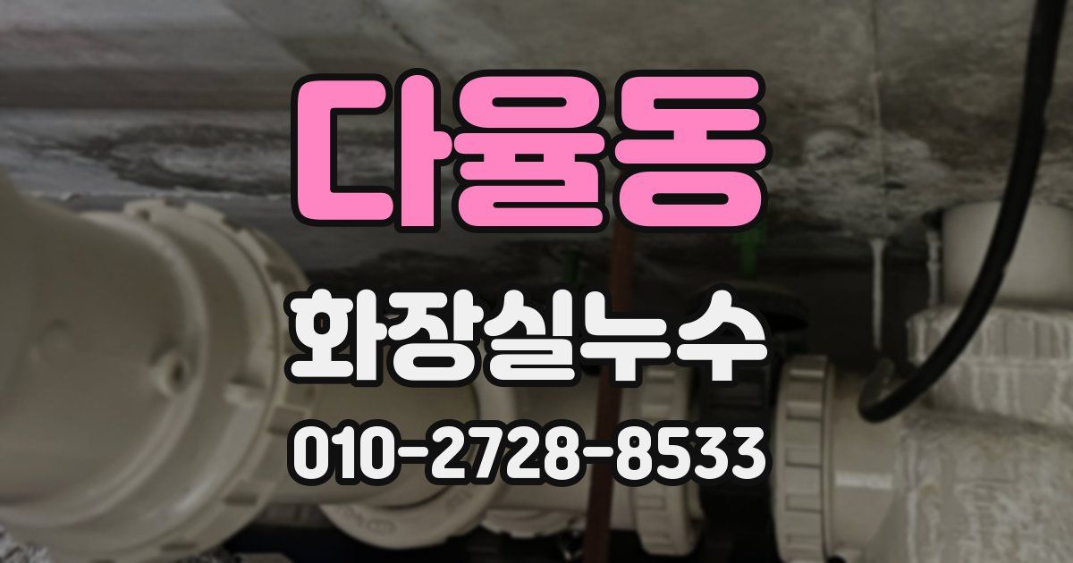 다율동 누수업체