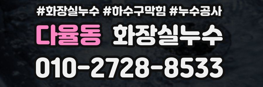 다율동 누수탐지