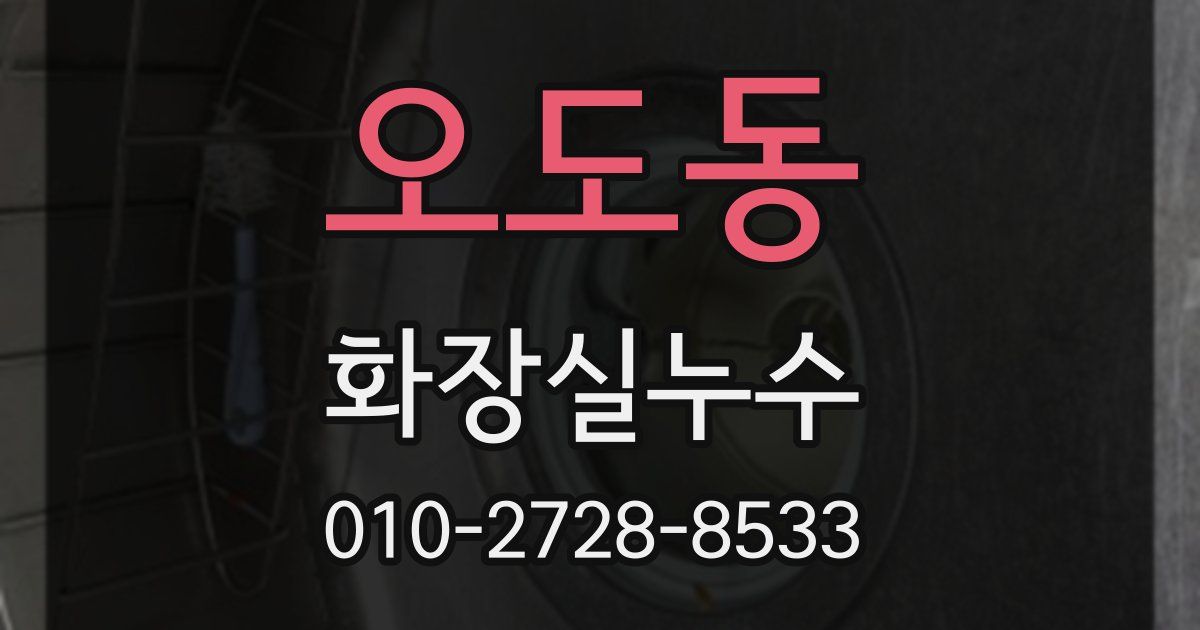 오도동 누수업체