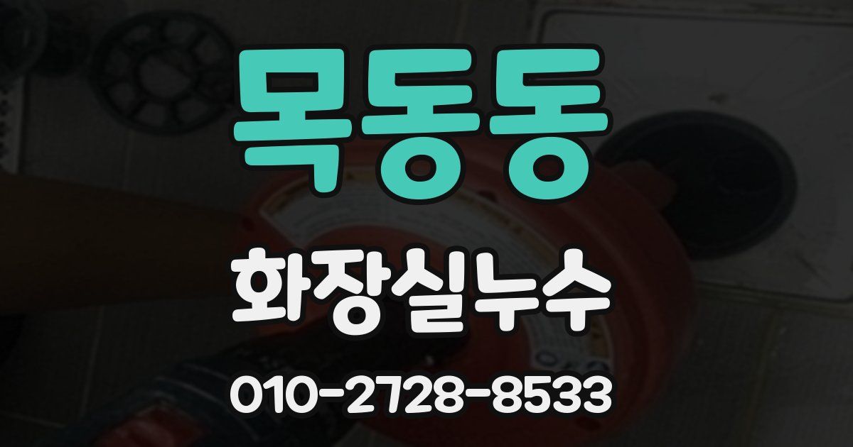 목동동 누수업체
