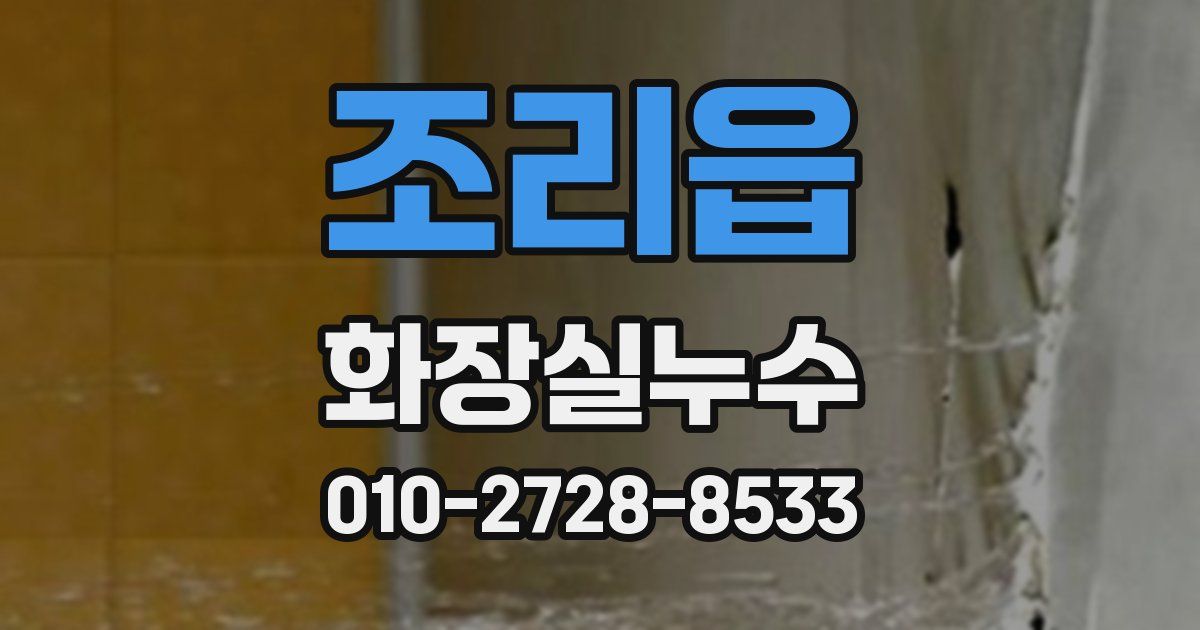 조리읍 누수업체