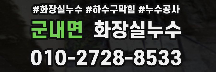 군내면 누수탐지