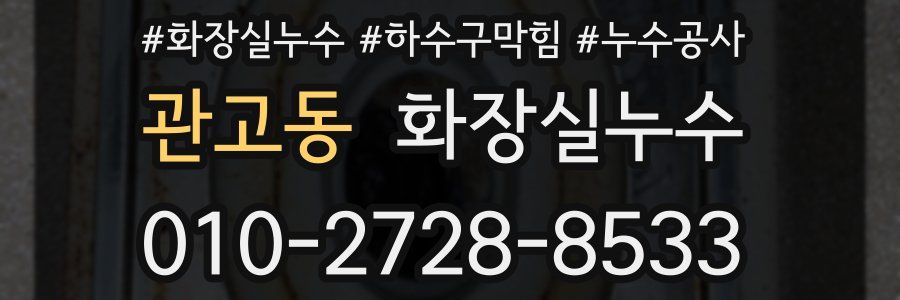 관고동 누수탐지