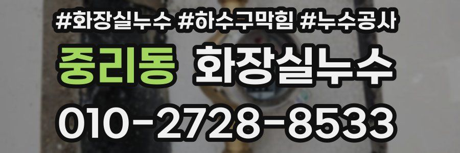 중리동 누수탐지
