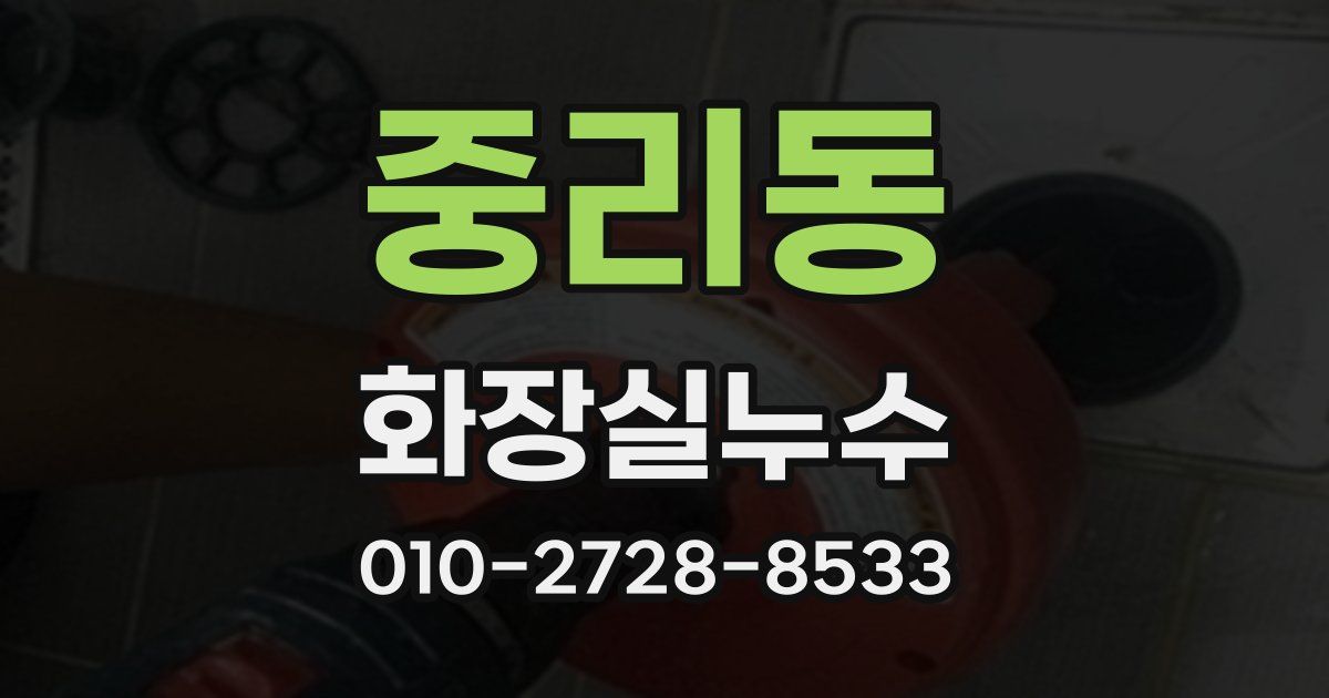 중리동 누수업체