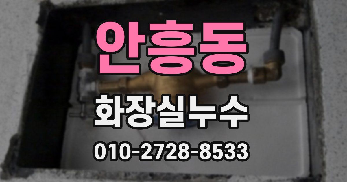 안흥동 누수업체