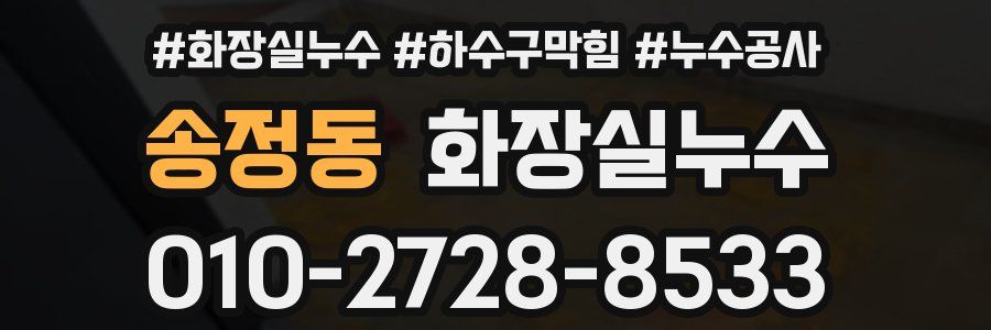 송정동 누수탐지