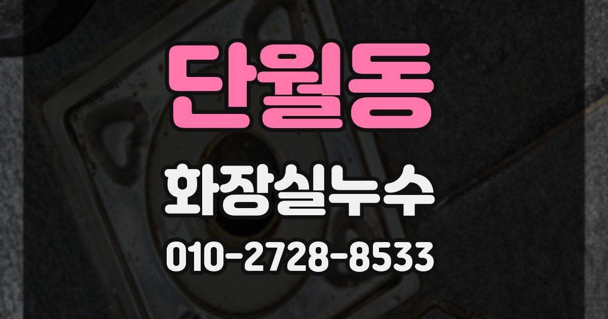 단월동 누수업체