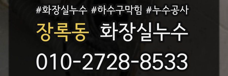 장록동 누수탐지