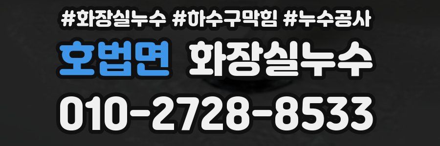호법면 누수탐지