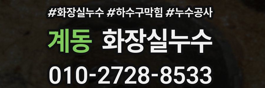 계동 누수탐지