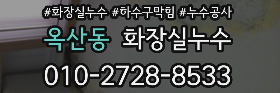 옥산동 누수탐지