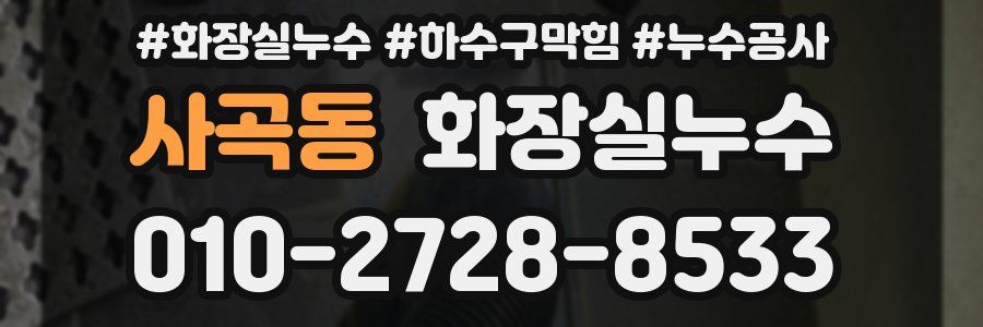 사곡동 누수탐지
