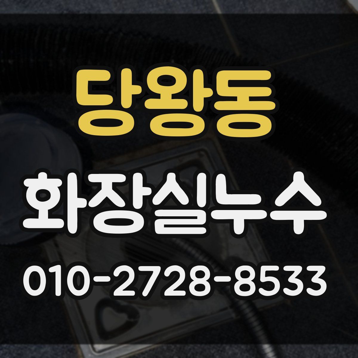 당왕동 화장실누수탐지