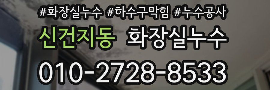 신건지동 누수탐지