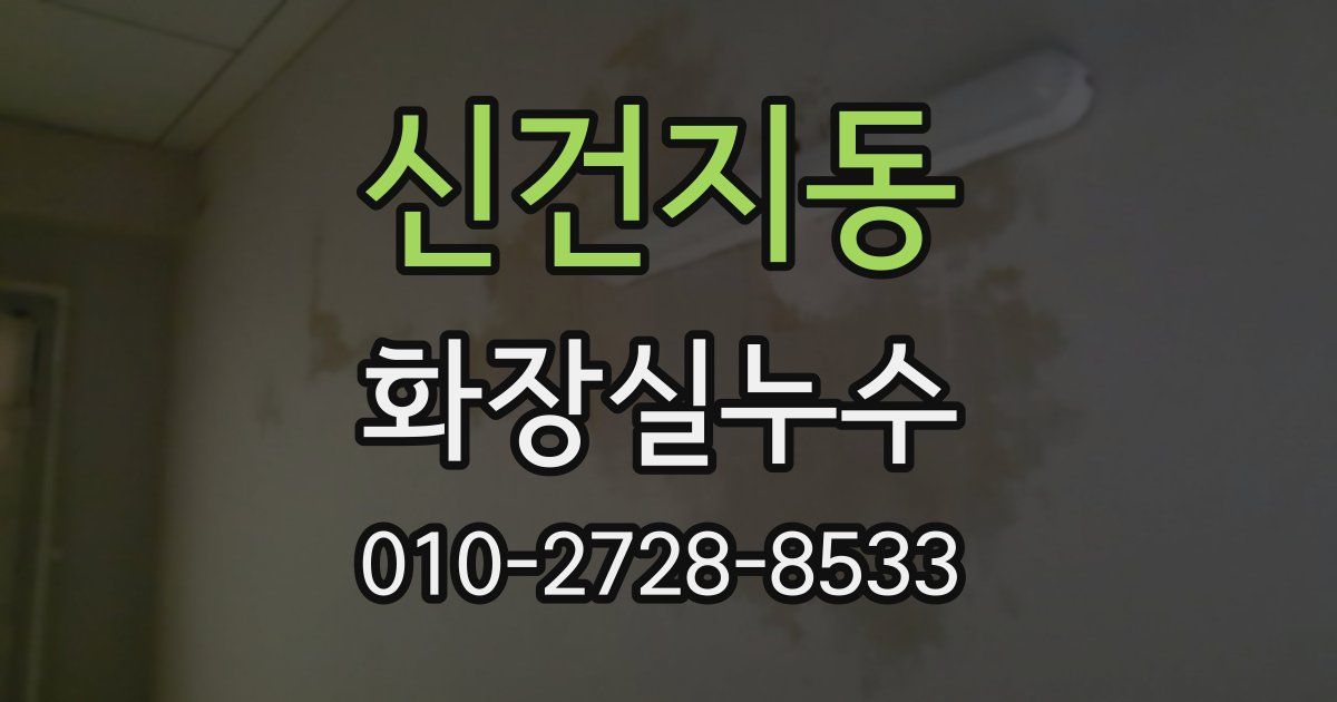 신건지동 누수업체