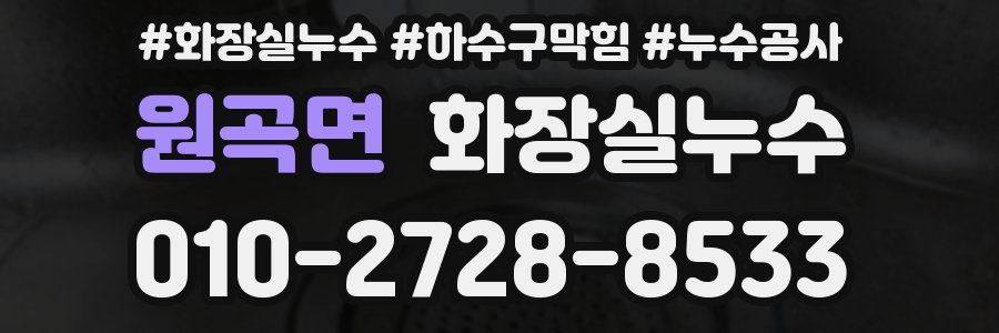 원곡면 누수탐지