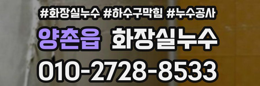 양촌읍 누수탐지