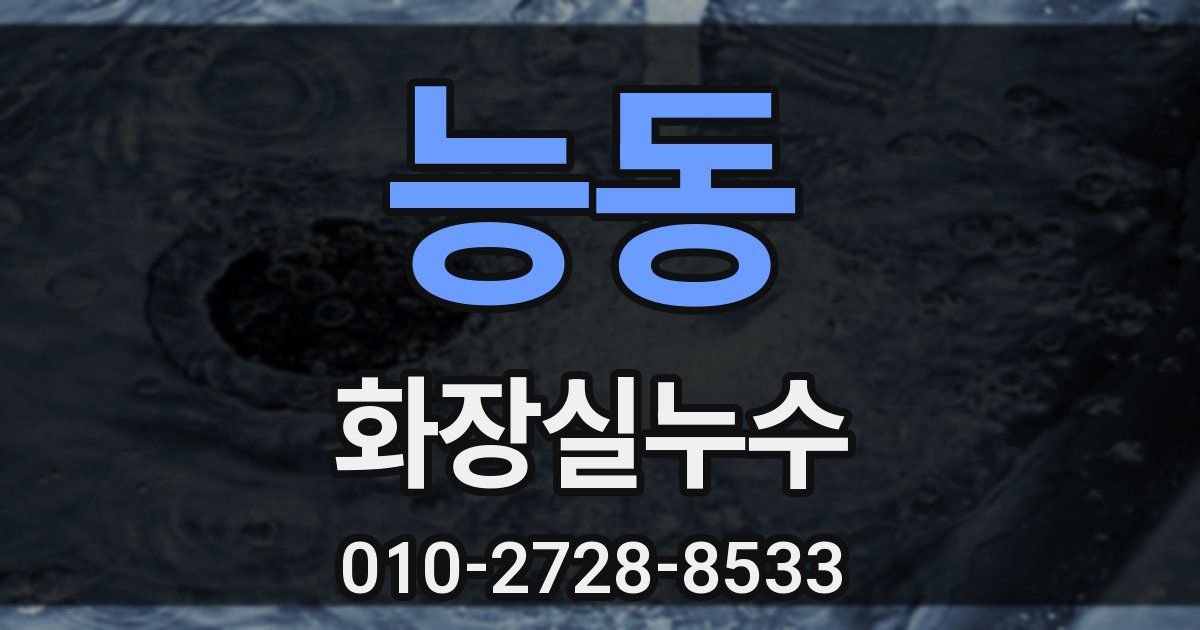 능동 누수업체