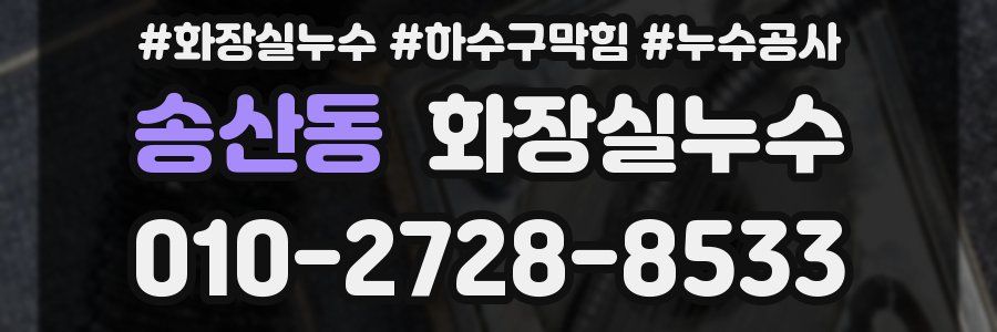 송산동 누수탐지