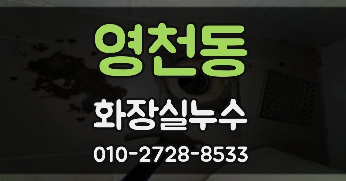 영천동 누수업체