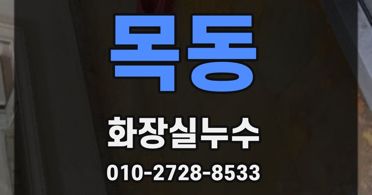 목동 누수업체