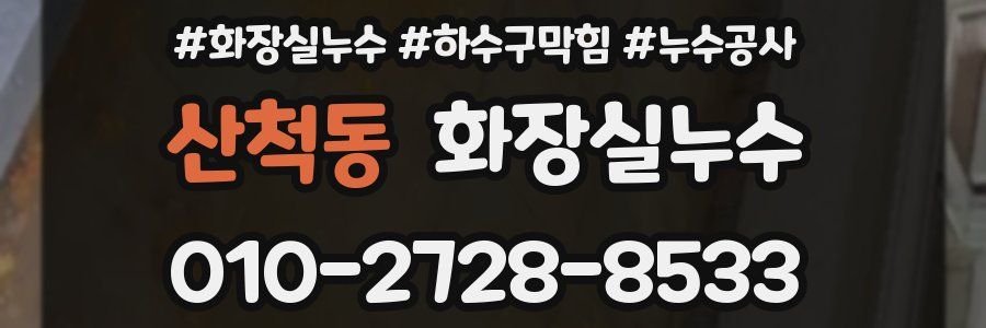 산척동 누수탐지