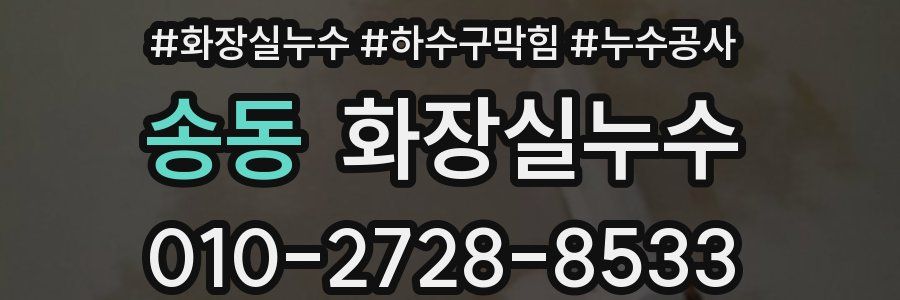 송동 누수탐지