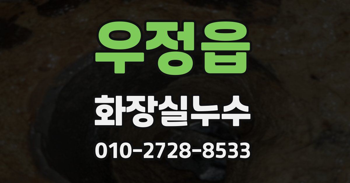 우정읍 누수업체