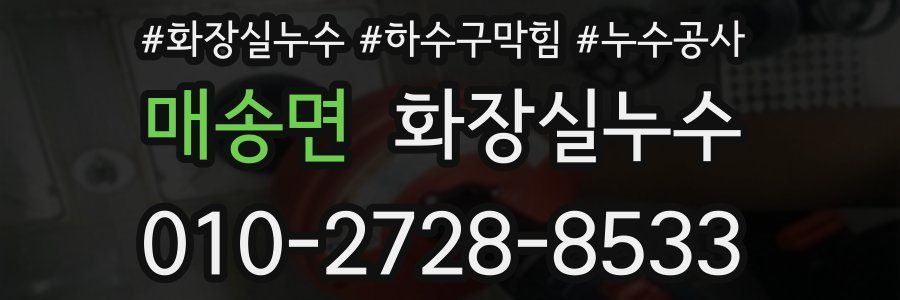 매송면 누수탐지