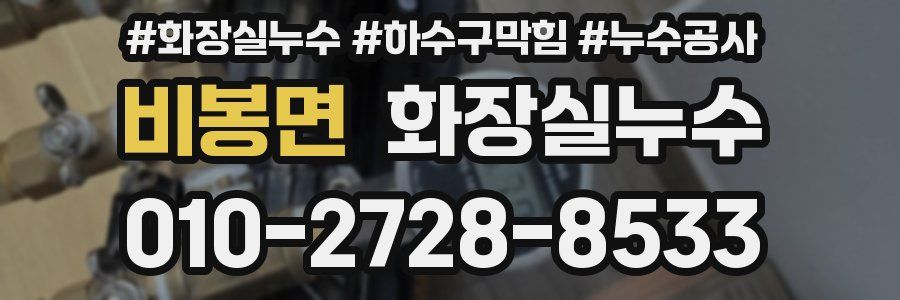 비봉면 누수탐지