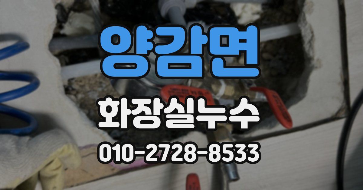 양감면 누수업체