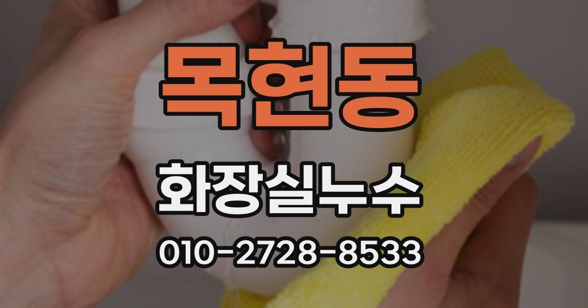 목현동 누수업체