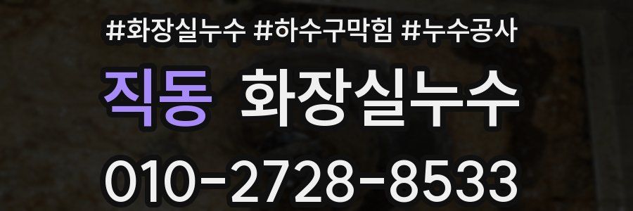 직동 누수탐지
