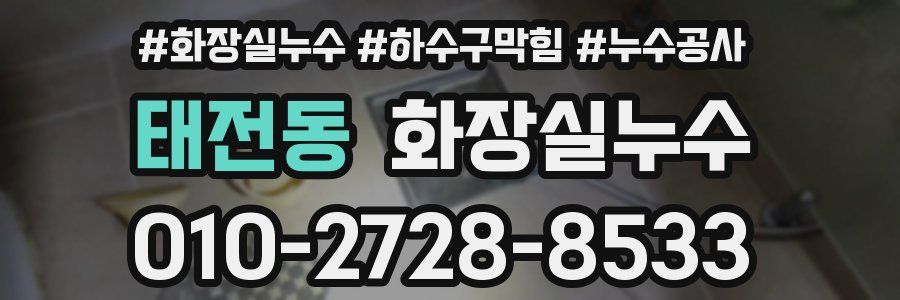 태전동 누수탐지