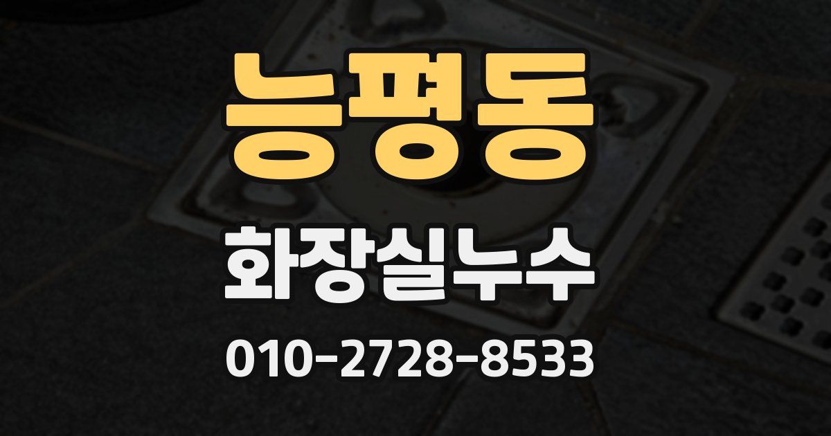 능평동 누수업체