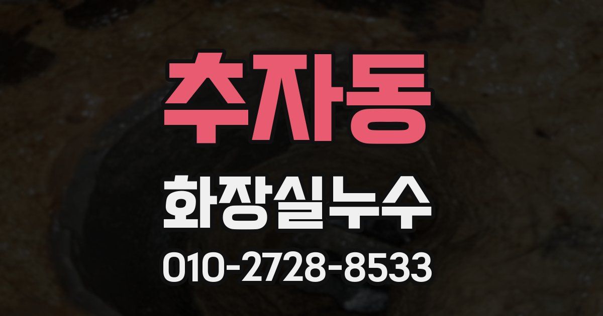 추자동 누수업체