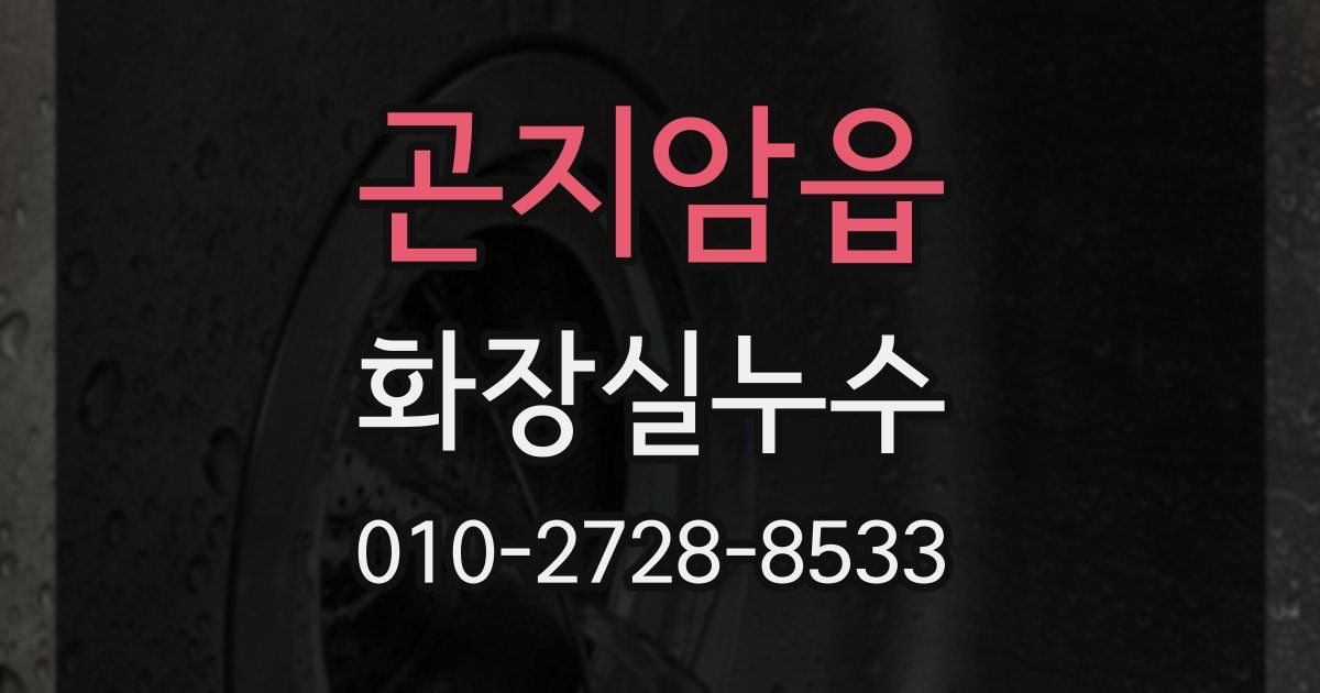 곤지암읍 누수업체