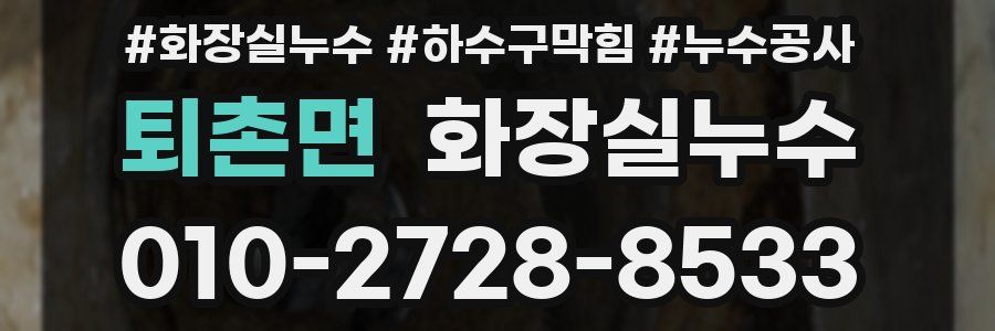 퇴촌면 누수탐지