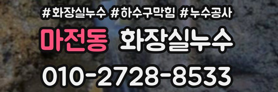 마전동 누수탐지
