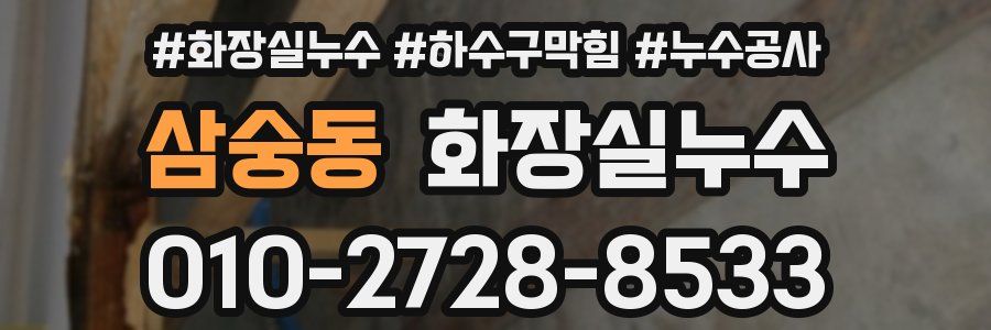 삼숭동 누수탐지