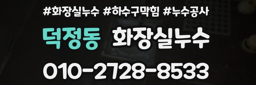 덕정동 누수탐지