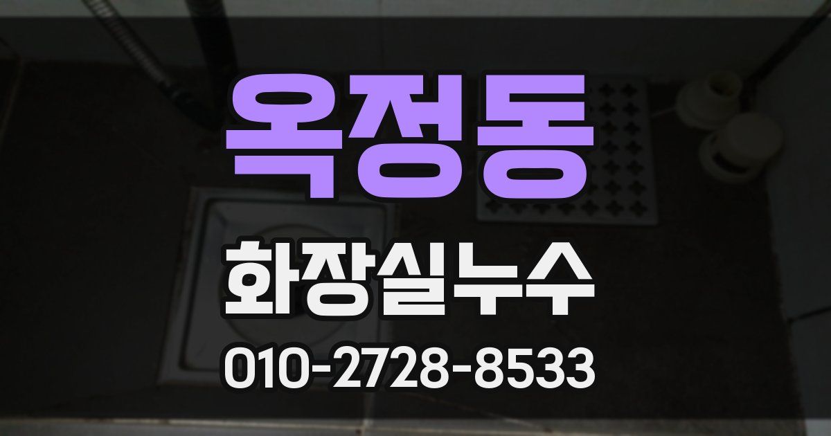 옥정동 누수업체