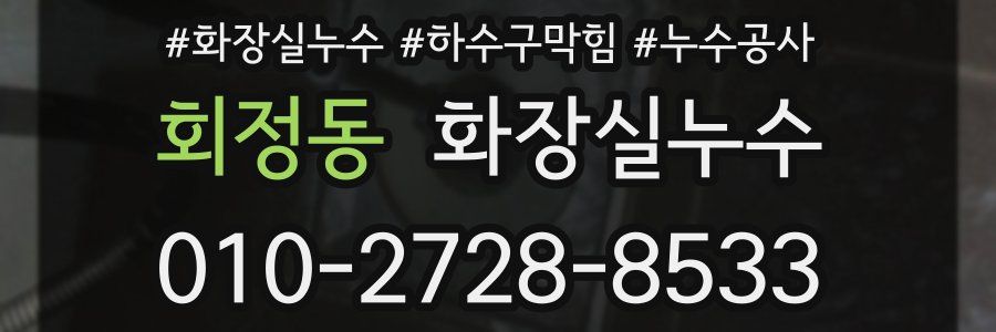 회정동 누수탐지