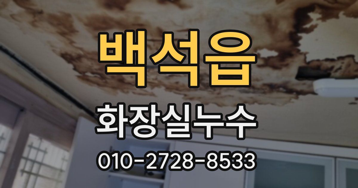 백석읍 누수업체