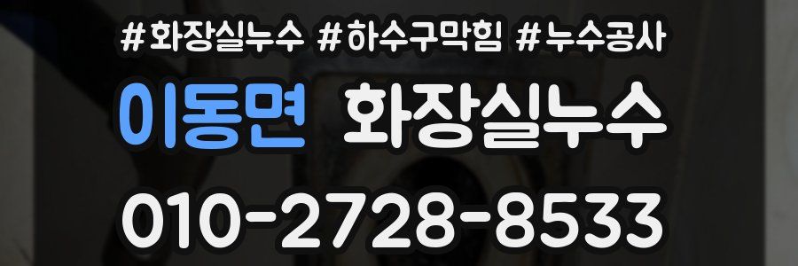 이동면 누수탐지