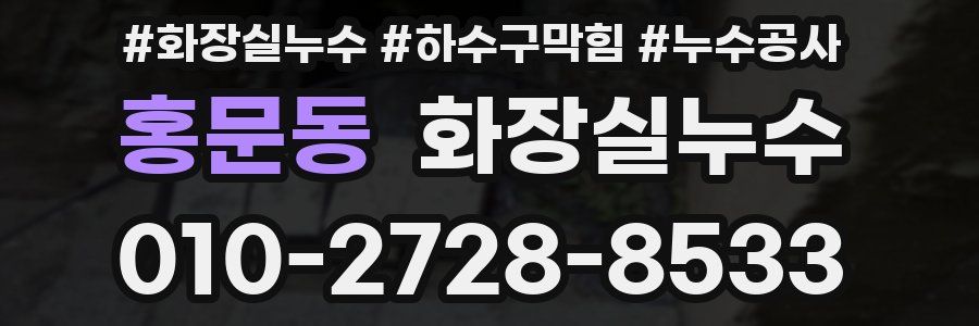 홍문동 누수탐지