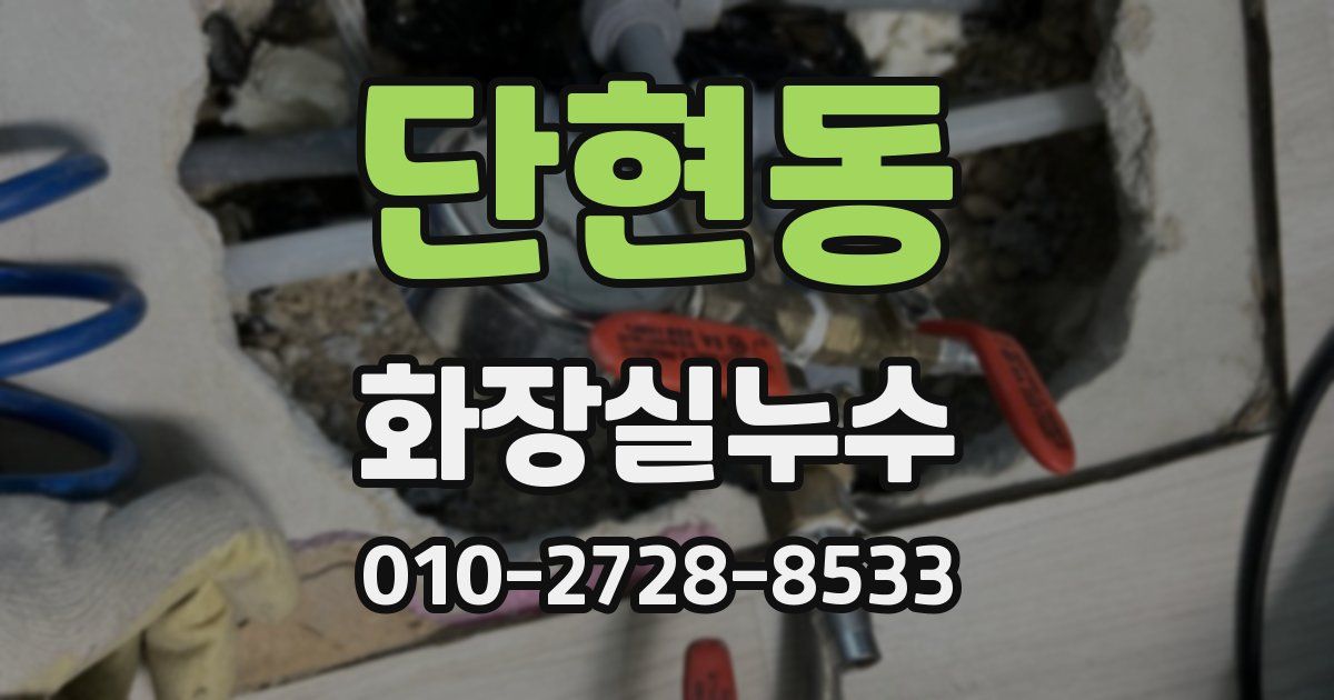 단현동 누수업체