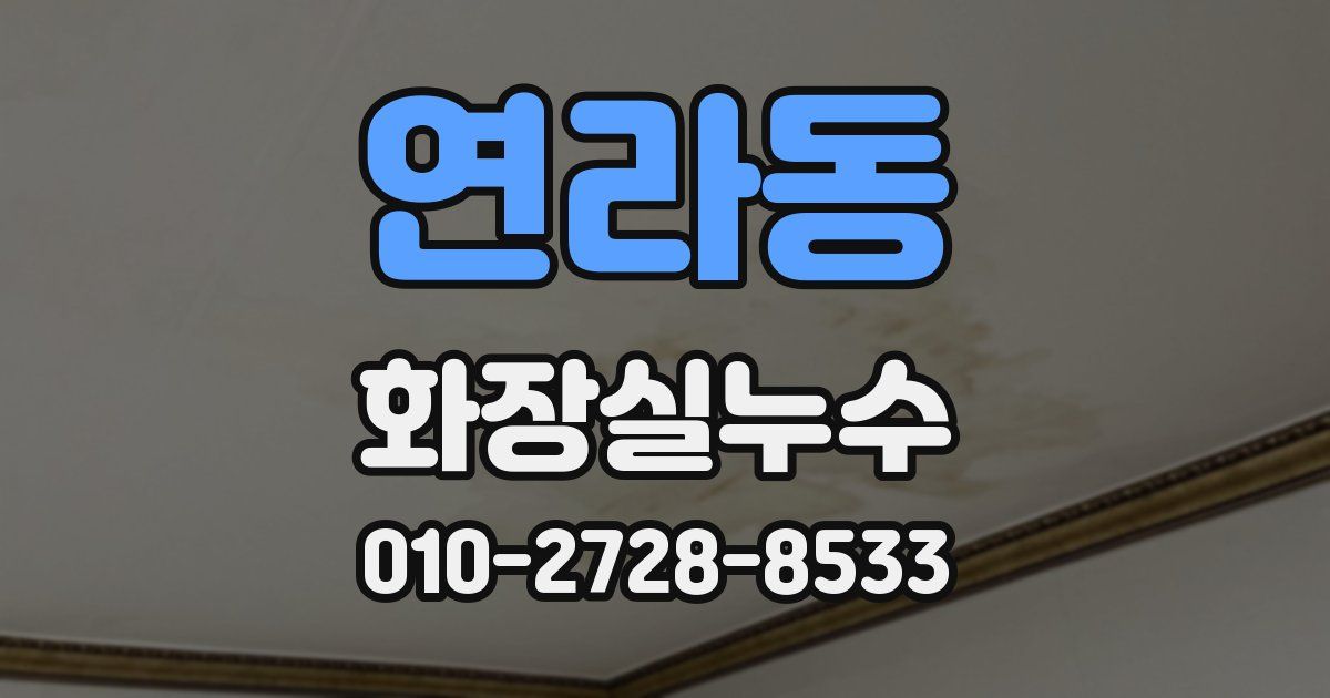 연라동 누수업체
